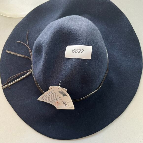 Wallaroo Hat Company Sun Hat Women's Felt Wool UPF 50+ Sun Protection Navy NWT - Picture 11 of 11